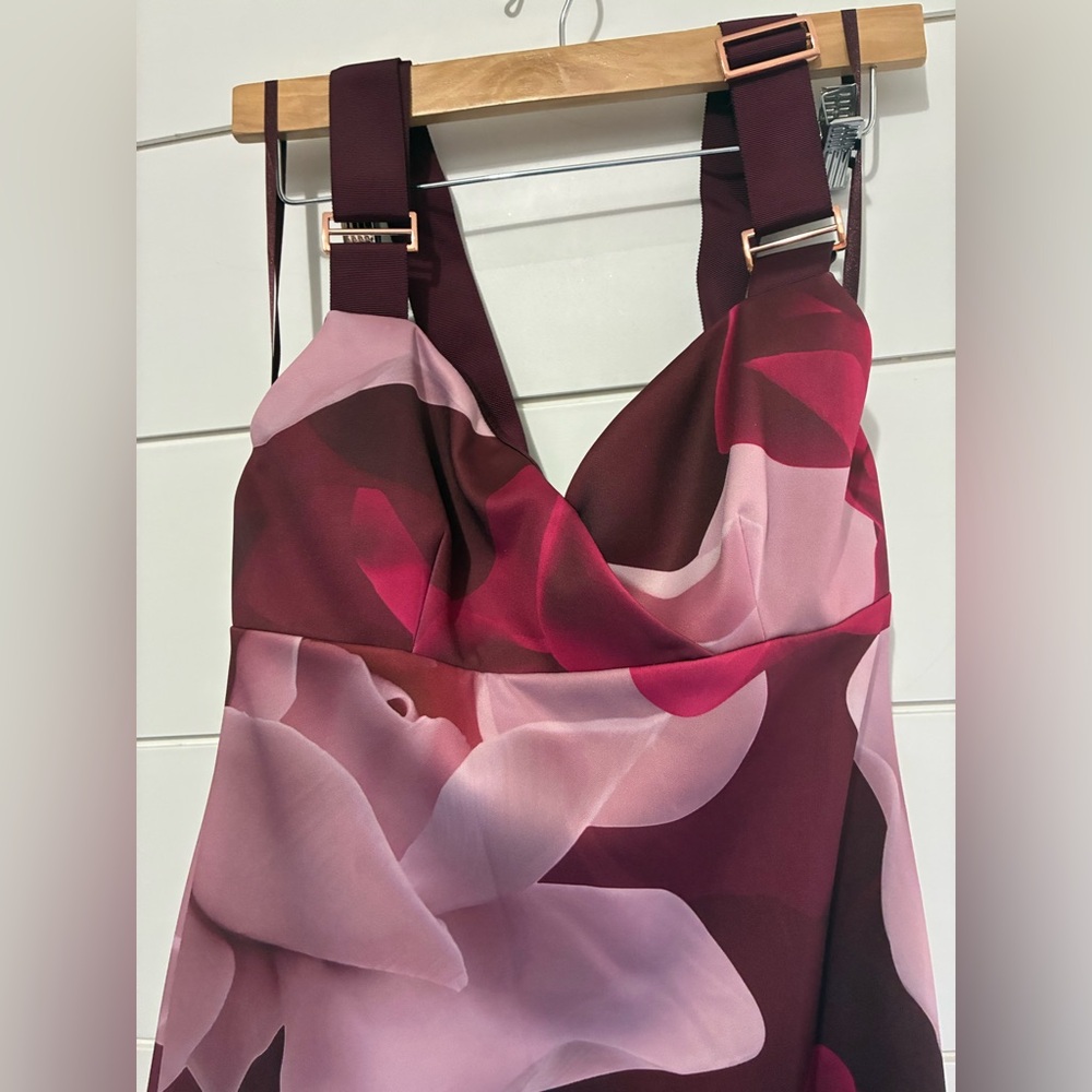 Ted Baker red Mallie Porcelain rose body con dress size 3 us sz 8 - Picture 6 of 12